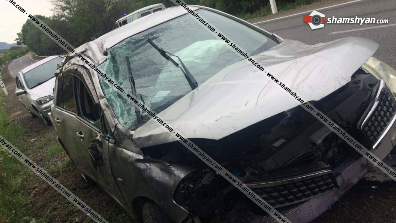Տավուշի մարզում 28-ամյա վարորդը Nissan Tiida-ով կողաշրջվել է. կա վիրավոր