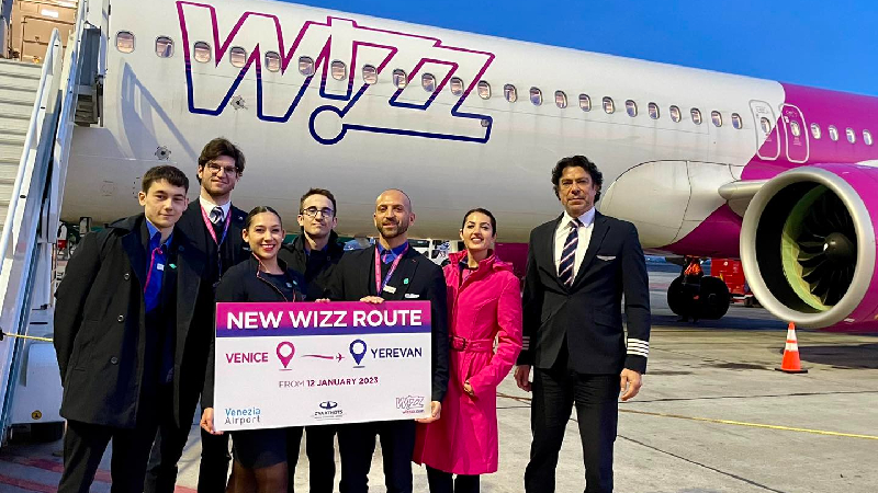Wizz Air-ը մեկնարկել է Վենետիկ-Երևան-Վենետիկ երթուղով չվերթերը