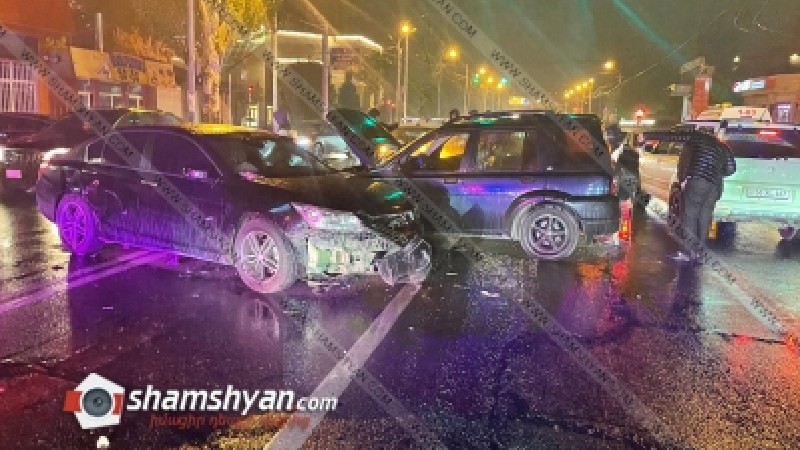 Երևանում բախվել են Land Rover-ը, Nissan-ը, Honda-ն, Opel-ը. կա 5 վիրավոր