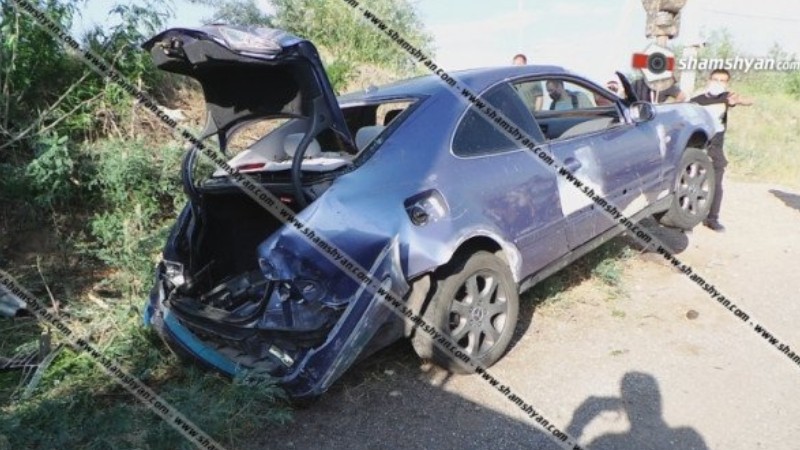 Վթար Արագածոտնում. 26-ամյա վարորդը ոչ սթափ վիճակում Mercedes-ով հայտնվել է երկաթե ջրախողովակի վրա