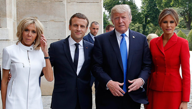 Трамп сделал неуместный комплимент первой леди Франции