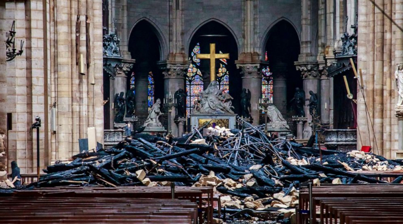 Ֆրանսիացի ոստիկանները պարզել են, թե Աստվածամոր տաճարի որ հատվածից է սկսել տարածվել կրակը