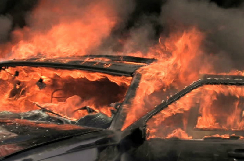 Հաղթանակ գյուղում Toyota-ն ամբողջությամբ այրվել է
