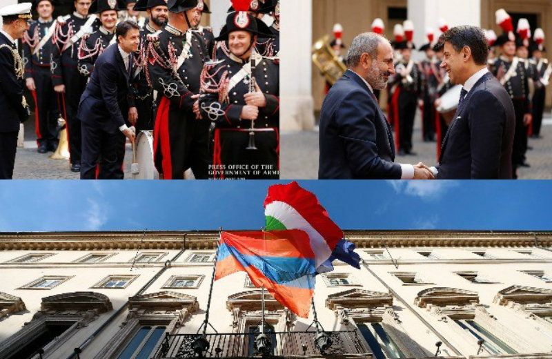 ՀՀ վարչապետի Իտալիա այցի ուշագրավ դրվագները, Իտալիայի վարչապետի հարբուխն ու Սենատի նախագահի ուշացումը (լուսանկարներ)