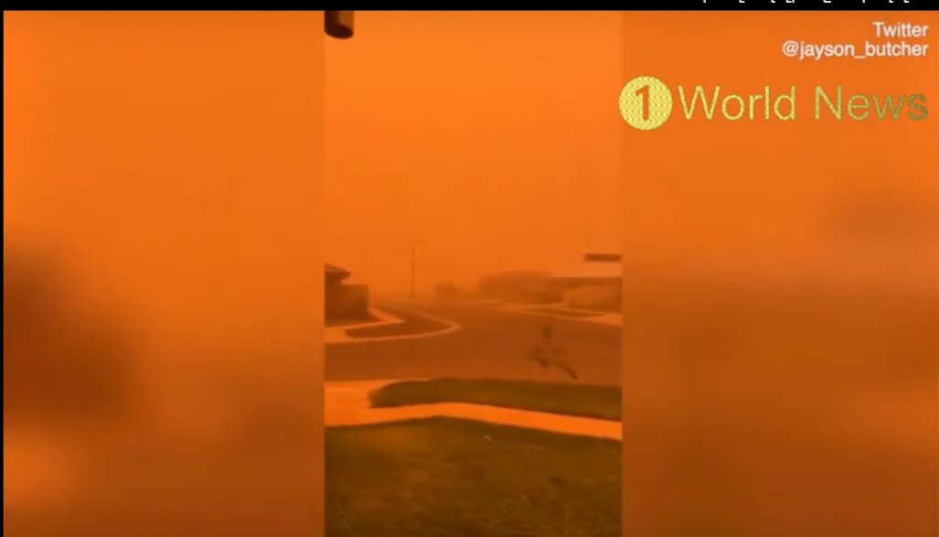 Փոշու փոթորիկը Ավստրալիայի քաղաքներից մեկը նարնջագույն է դարձրել