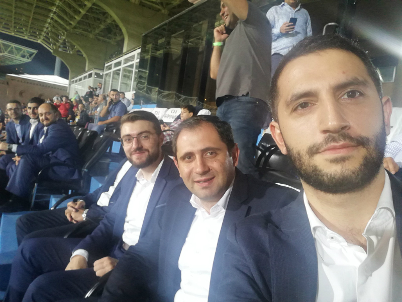 ՔՊ-ականները մարզադաշտից հետևում են Հայաստան-Իտալիա ֆուտբոլային խաղին