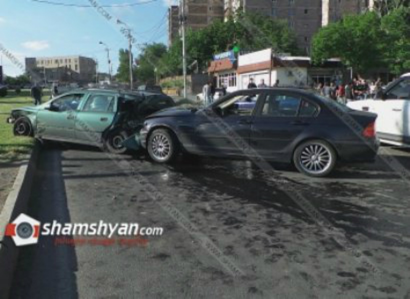 Բախվել է 6 մեքենա. խոշոր և շղթայական Երևանում