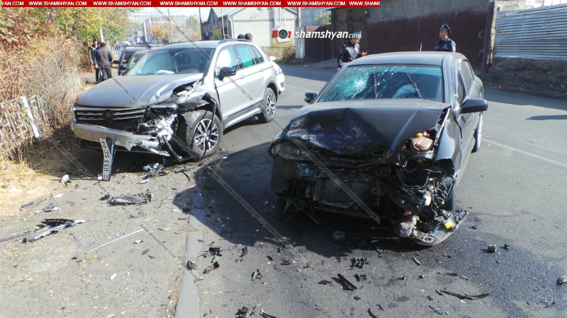 Երևանում բախվել են Volkswagen Tiguan-ն ու Opel-ը. վիրավորների թվում կա անչափահաս