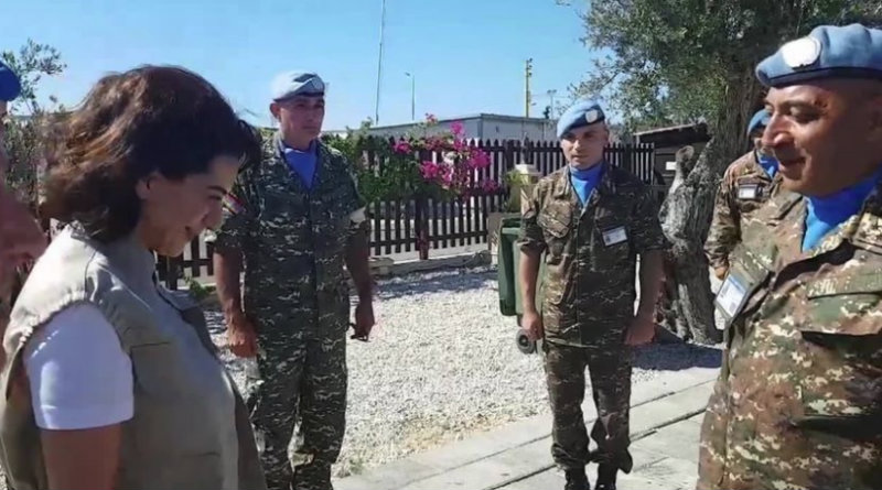 Լիբանանում Աննա Հակոբյանը հանդիպել է հայաստանցի խաղաղապահների հետ (տեսանյութ)
