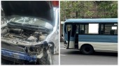 Երևանում բախվել է 4 մեքենա և 44 երթուղու ավտոբուս. կա վիրավոր (լուսանկ...