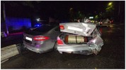 Մյասնիկյան պողոտայում չորս մեքենա է բախվել. տեղի է ունեցել վառելիքի արտահոսք (լուսանկարներ...