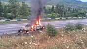 Նոյեմբերյան-Պտղավան ճանապարհին մեքենա է այրվել