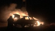 Մեքենան բախվել է գազատար խողովակին և այրվել